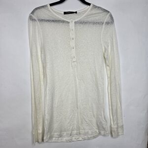 Balmain x H&M Linen Elevated basic long sleeve shirt